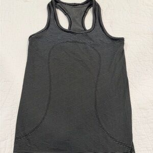 Lululemon swiftly Striped Black and White Women's Tank Top